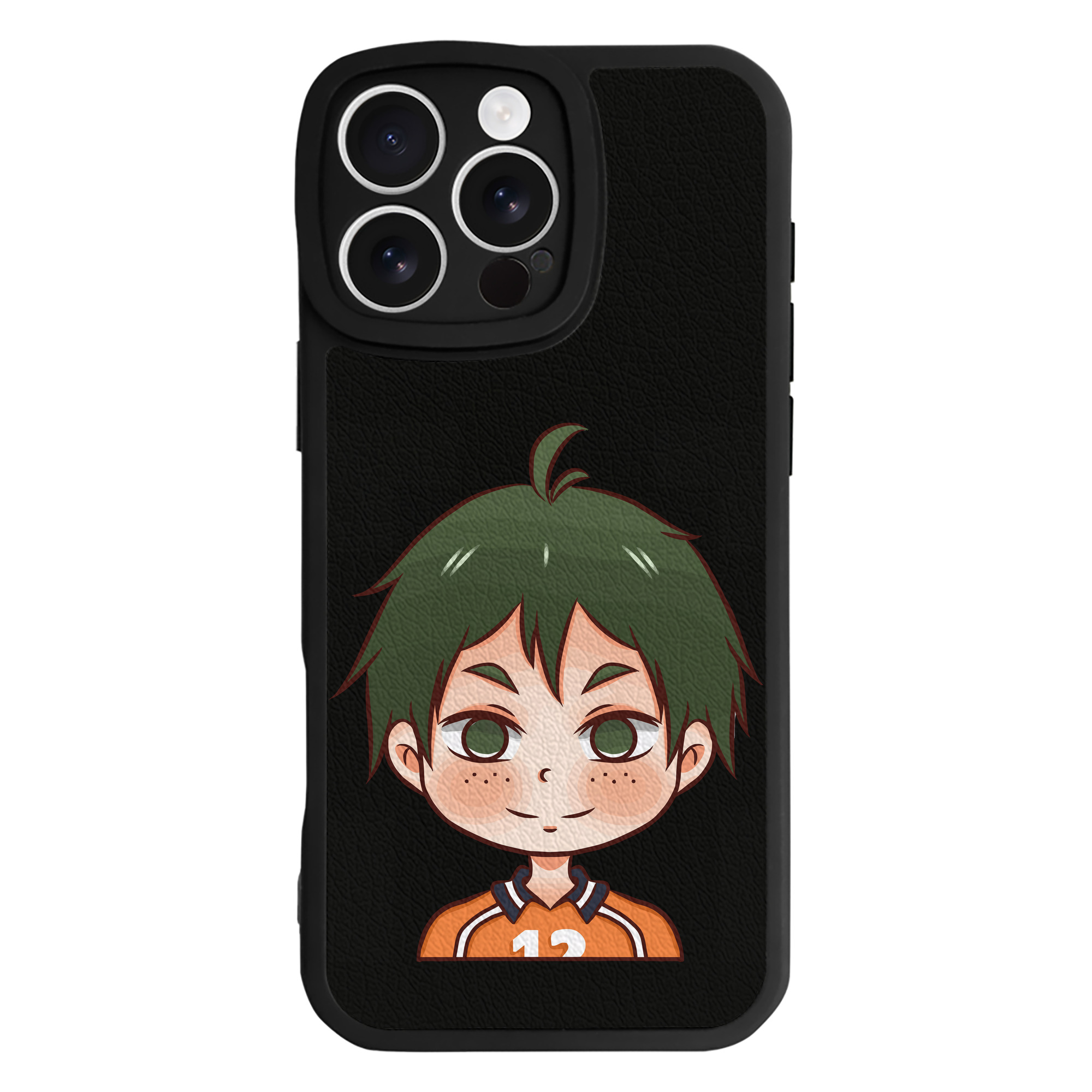 （画像用） ハイキュー!! Haikyu!! 【iPhone 16シリーズ対応】シリコンスマホケース（レザー調） 材質：シリコン